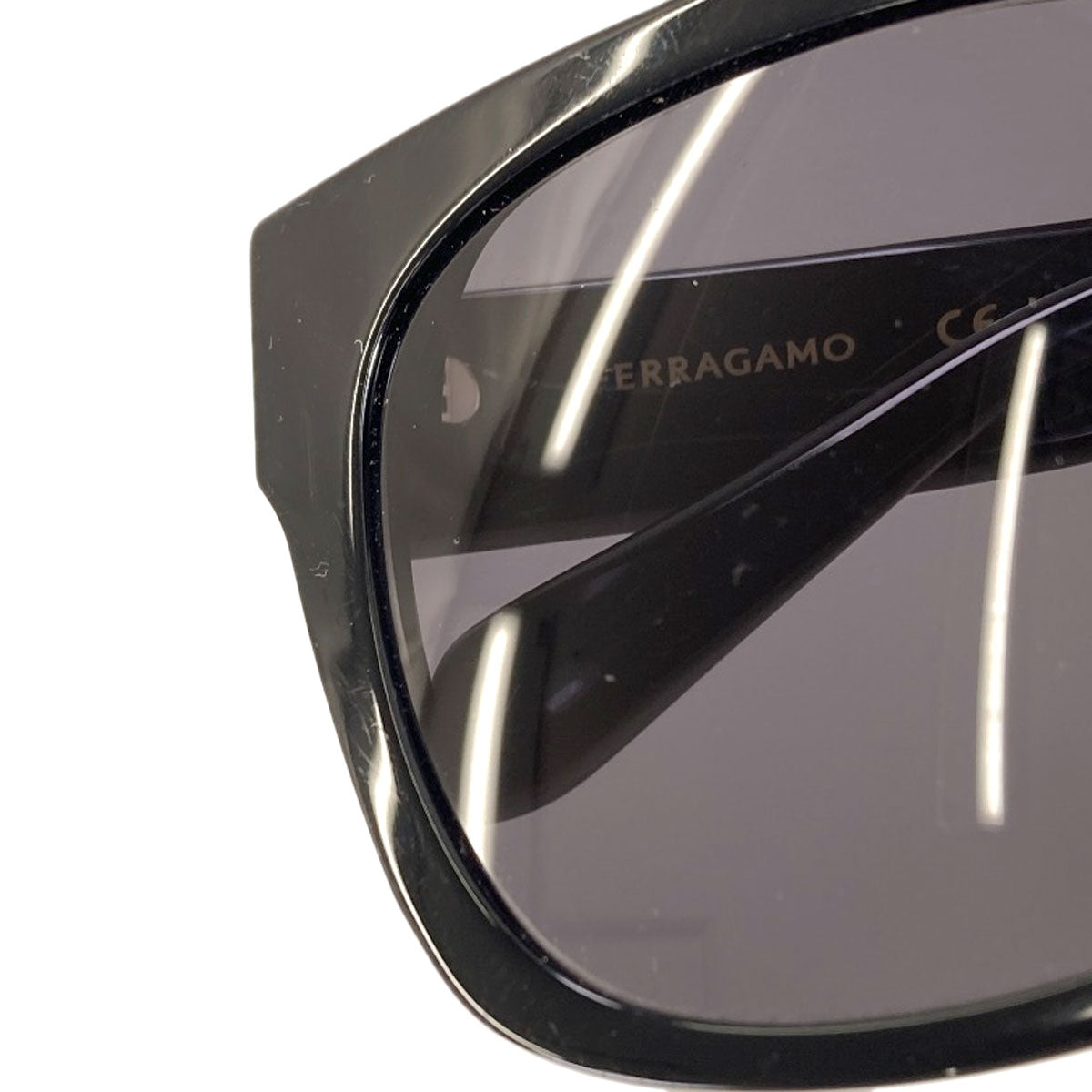 Salvatore Ferragamo サルヴァトーレフェラガモ ロゴ サングラス プラスティック レディース 中古