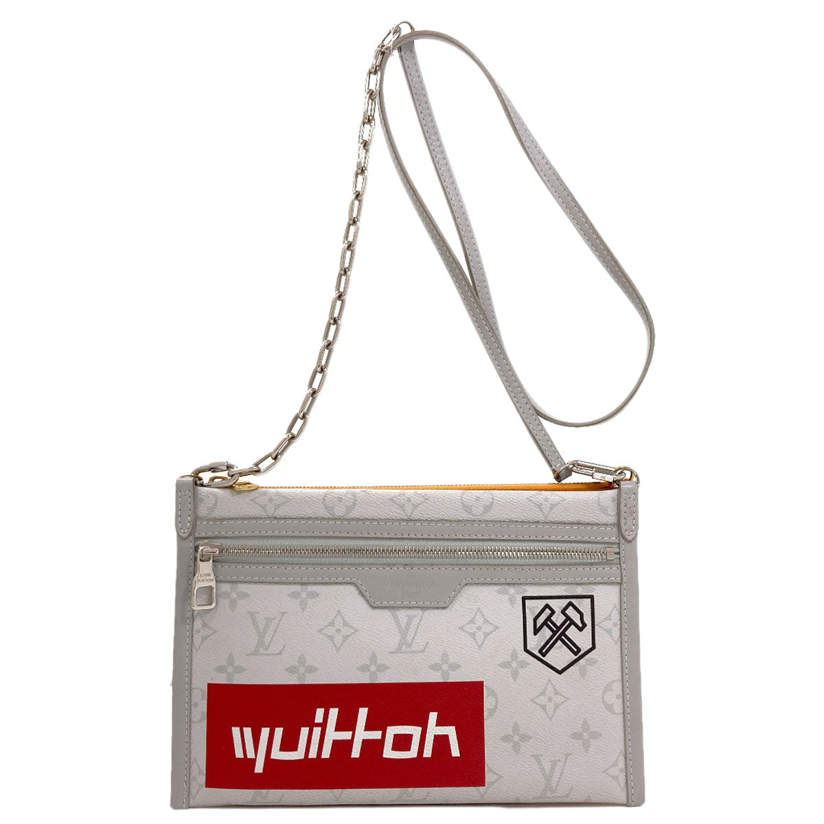 LOUIS VUITTON ルイヴィトン M44640 モノグラム フラット メッセンジャー ショルダーバッグ モノグラムキャンバス レディース 中古