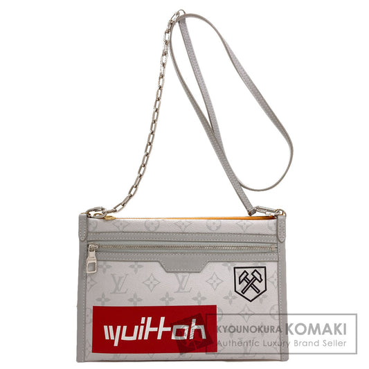 LOUIS VUITTON ルイヴィトン M44640 モノグラム フラット メッセンジャー ショルダーバッグ モノグラムキャンバス レディース 中古