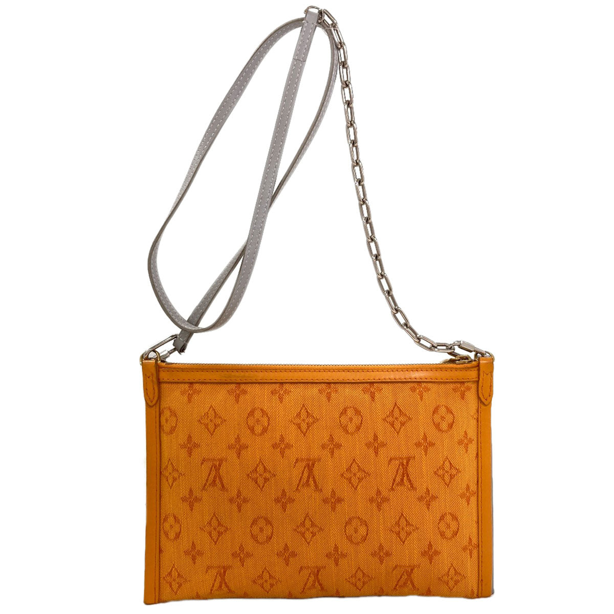 LOUIS VUITTON ルイヴィトン M44640 モノグラム フラット メッセンジャー ショルダーバッグ モノグラムキャンバス レディース 中古