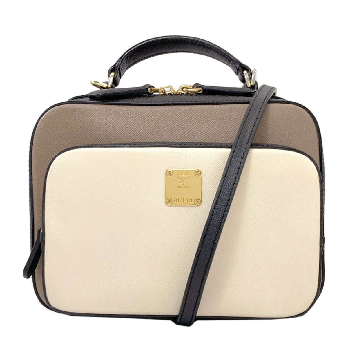 エムシーエム バイカラー 2WAY ハンドバッグ 中古 商品画像2
