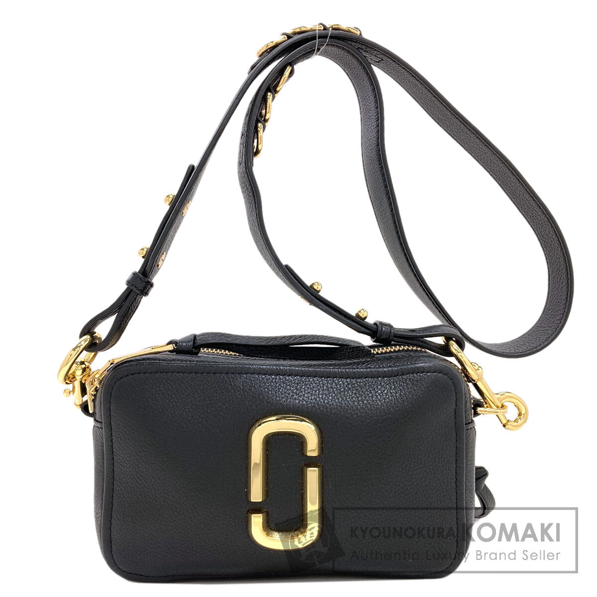 MARC JACOBS マーク・ジェイコブス スナップショット ダブルJ ショルダーバッグ レザー レディース 中古
