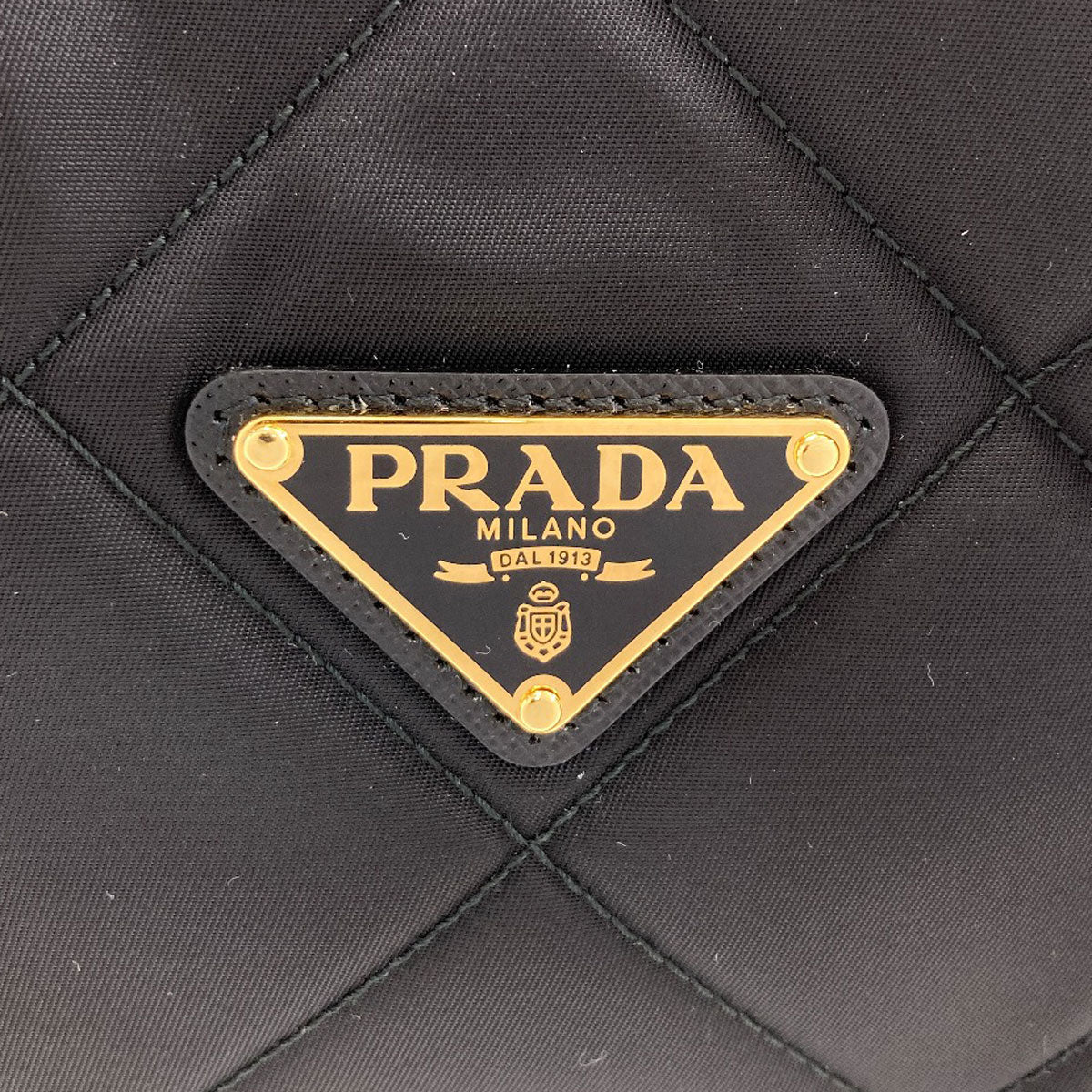 PRADA プラダ ロゴ金具 チェーンショルダー ショルダーバッグ ナイロン レディース 中古