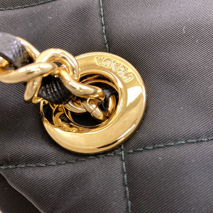 PRADA プラダ ロゴ金具 チェーンショルダー ショルダーバッグ ナイロン レディース 中古
