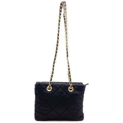 PRADA プラダ ロゴ金具 チェーンショルダー ショルダーバッグ ナイロン レディース 中古