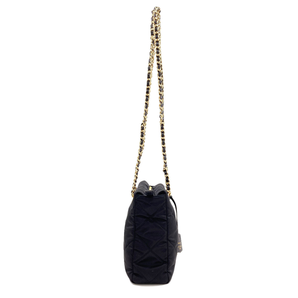 PRADA プラダ ロゴ金具 チェーンショルダー ショルダーバッグ ナイロン レディース 中古