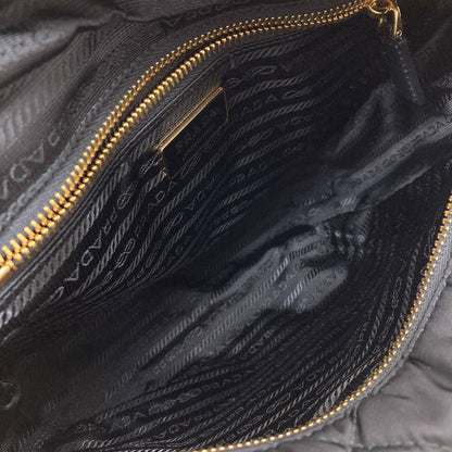 PRADA プラダ ロゴ金具 チェーンショルダー ショルダーバッグ ナイロン レディース 中古