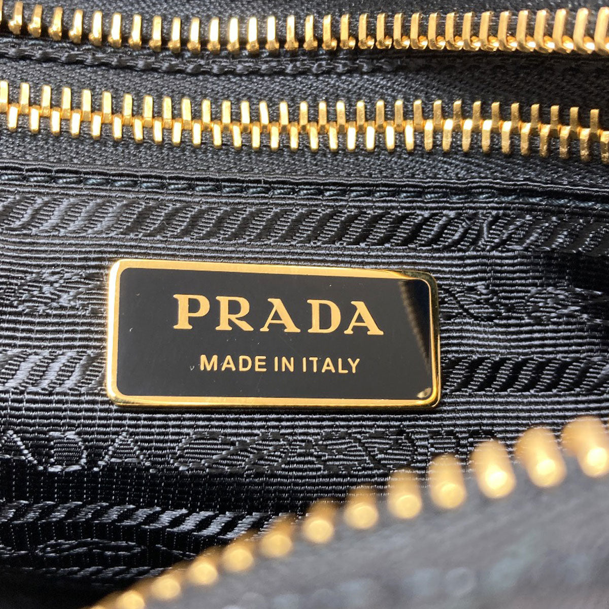 PRADA プラダ ロゴ金具 チェーンショルダー ショルダーバッグ ナイロン レディース 中古