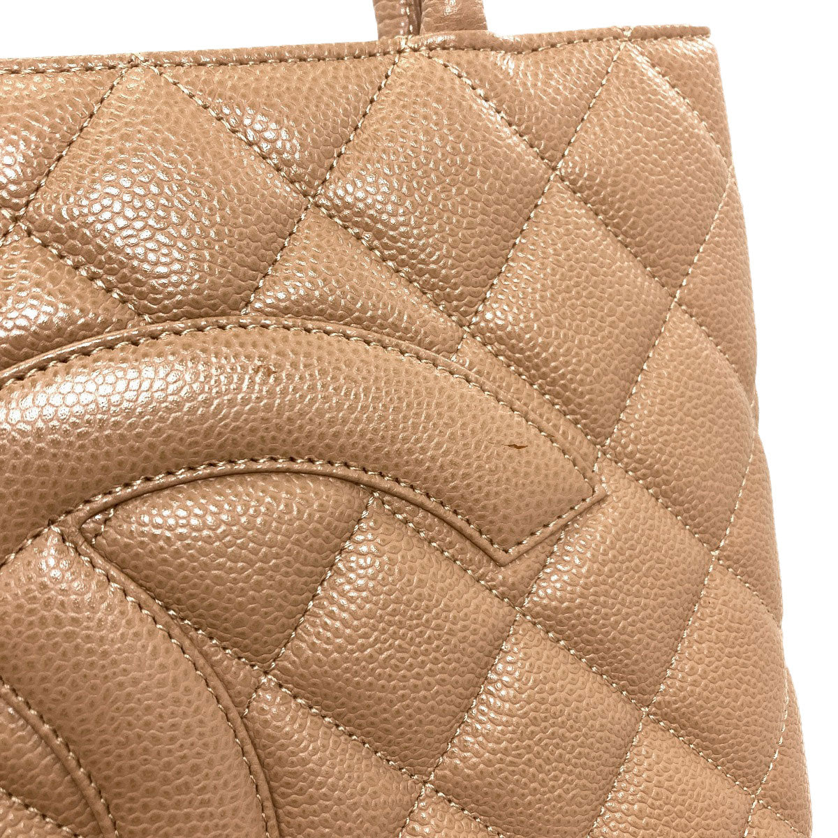 CHANEL シャネル 復刻トート ゴールド金具 トートバッグ グレインド カーフスキン レディース 中古