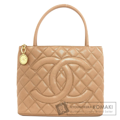 CHANEL シャネル 復刻トート ゴールド金具 トートバッグ グレインド カーフスキン レディース 中古
