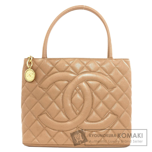 CHANEL シャネル 復刻トート ゴールド金具 トートバッグ グレインド カーフスキン レディース 中古