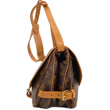 LOUIS VUITTON ルイヴィトン M42256 ソミュール30 ショルダーバッグ モノグラムキャンバス レディース 中古