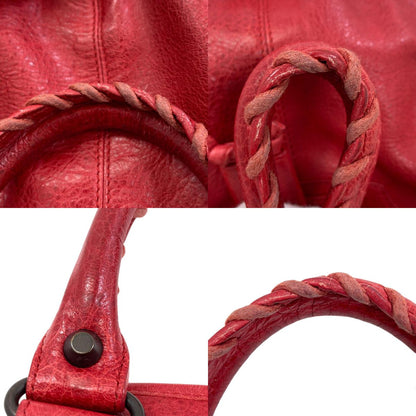 BALENCIAGA バレンシアガ 246438 クラシックミニポンポン ハンドバッグ カーフ レディース 中古