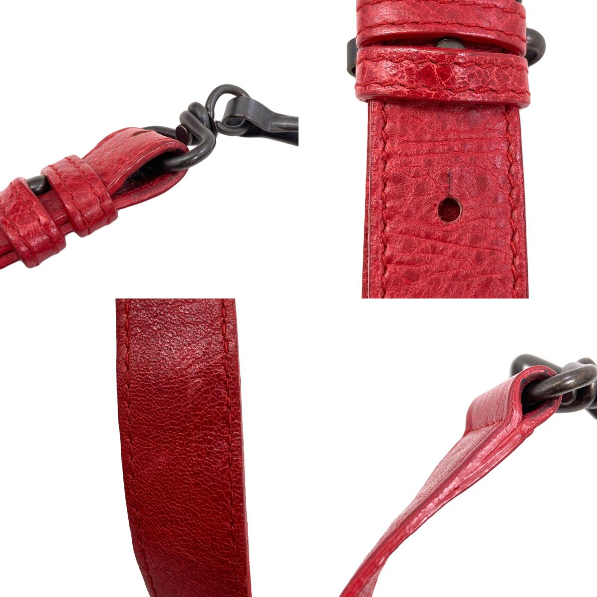BALENCIAGA バレンシアガ 246438 クラシックミニポンポン ハンドバッグ カーフ レディース 中古