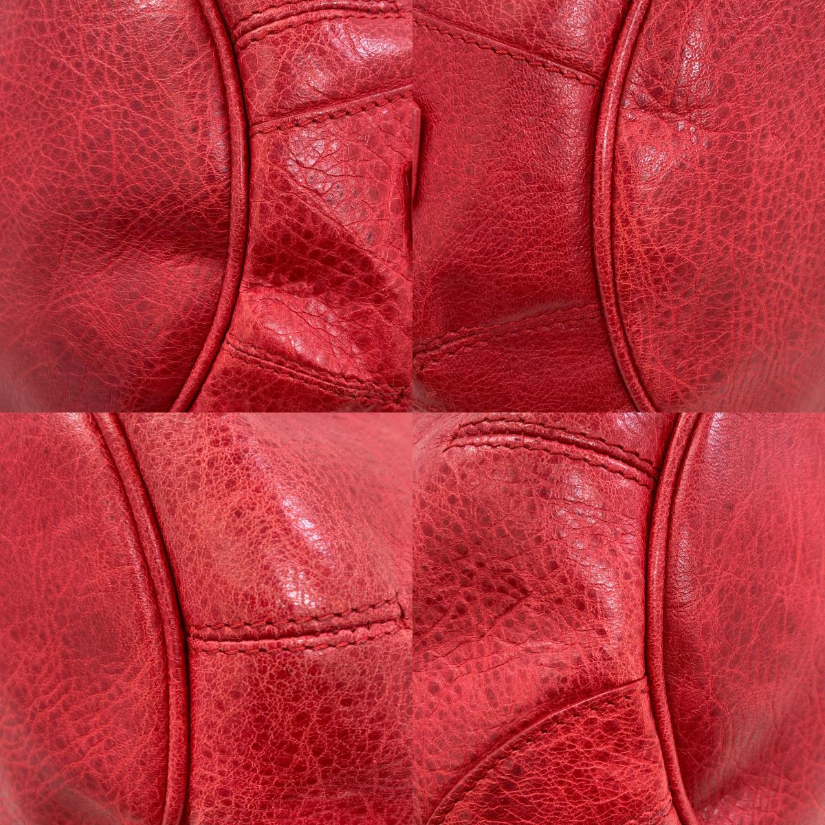 BALENCIAGA バレンシアガ 246438 クラシックミニポンポン ハンドバッグ カーフ レディース 中古