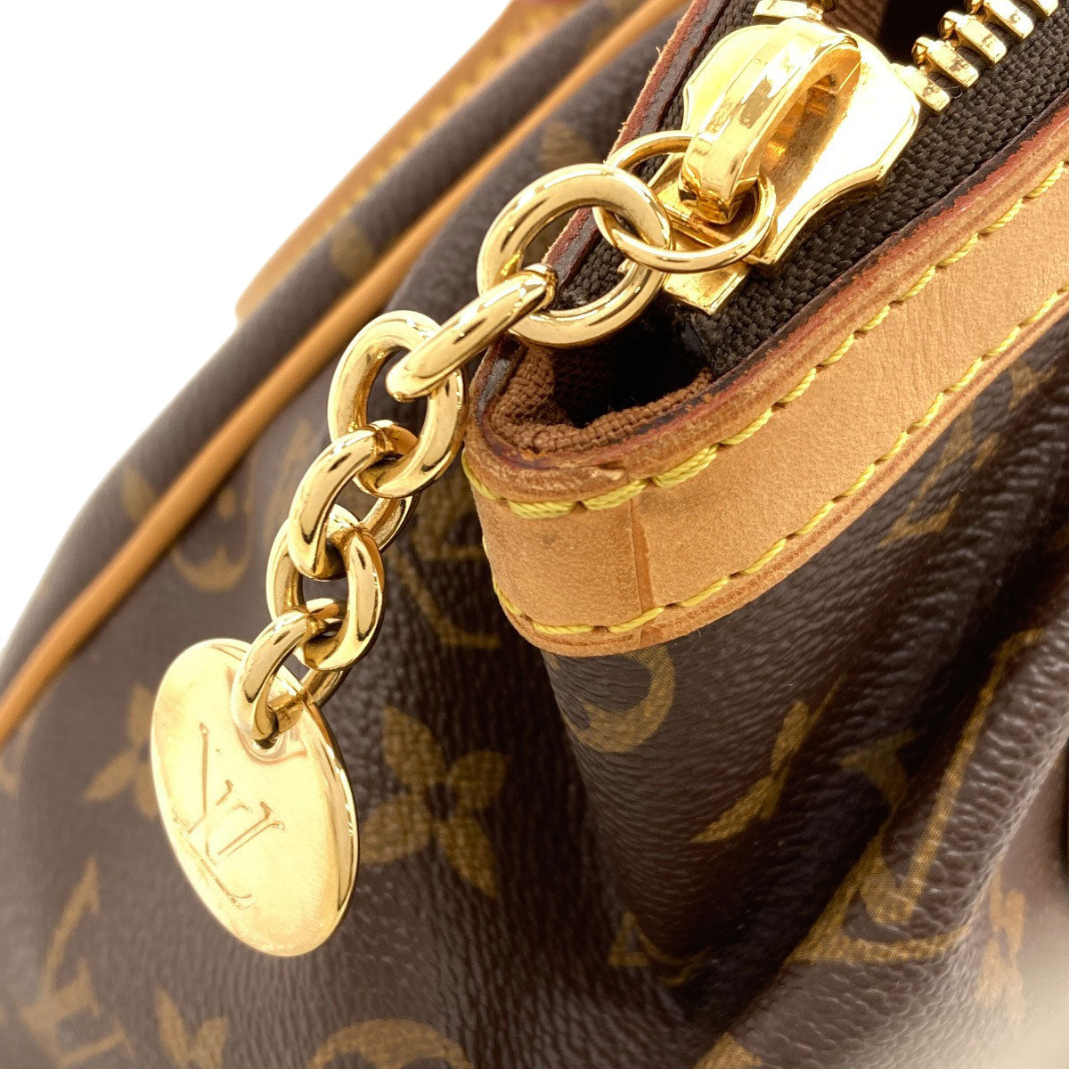LOUIS VUITTON ルイヴィトン M40143 ティヴォリPM トートバッグ モノグラムキャンバス レディース 中古