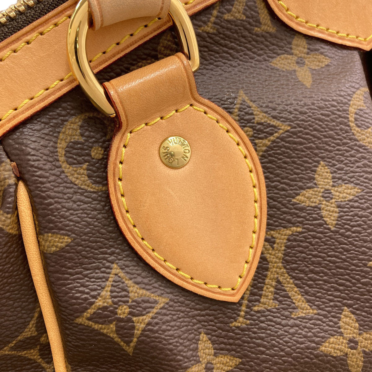 LOUIS VUITTON ルイヴィトン M40143 ティヴォリPM トートバッグ モノグラムキャンバス レディース 中古