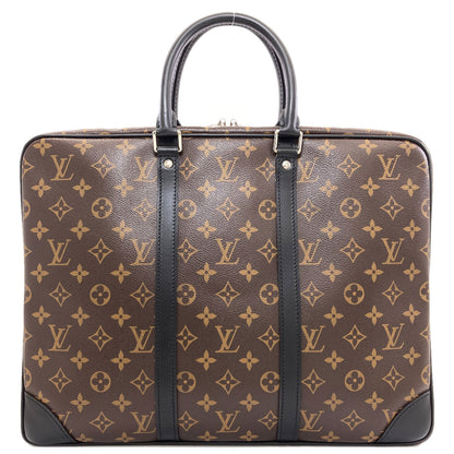 LOUIS VUITTON ルイヴィトン M40225 ポルトドキュマン・ヴォワヤージュ ビジネスバッグ モノグラムキャンバス メンズ 中古
