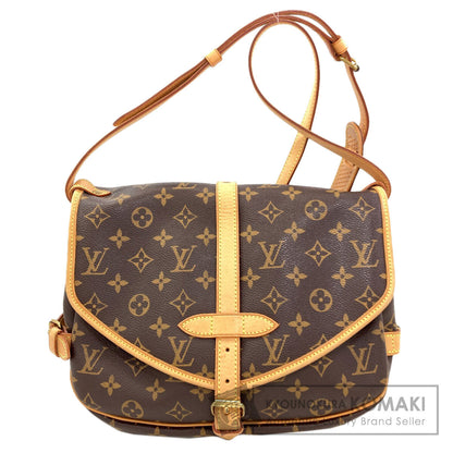 LOUIS VUITTON ルイヴィトン M40710 ソミュールMM ショルダーバッグ モノグラムキャンバス レディース 中古