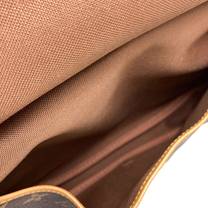 LOUIS VUITTON ルイヴィトン M40710 ソミュールMM ショルダーバッグ モノグラムキャンバス レディース 中古
