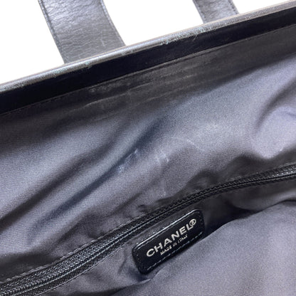 CHANEL シャネル ニュートラベルライン トートバッグ ナイロンジャガード レディース 中古