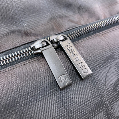 CHANEL シャネル ニュートラベルライン トートバッグ ナイロンジャガード レディース 中古