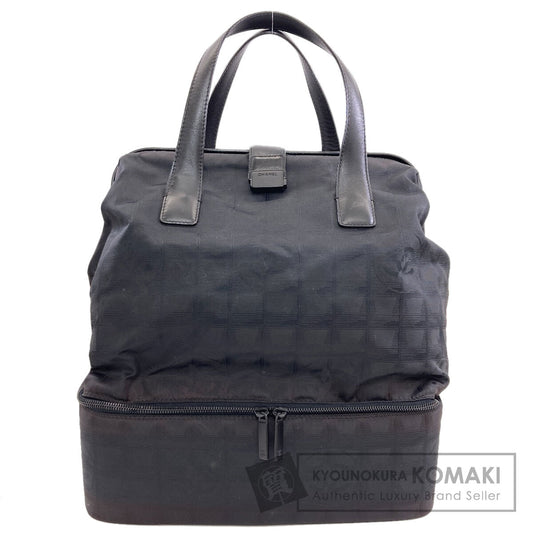 CHANEL シャネル ニュートラベルライン トートバッグ ナイロンジャガード レディース 中古