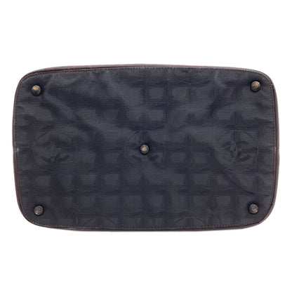 CHANEL シャネル ニュートラベルライン トートバッグ ナイロンジャガード レディース 中古