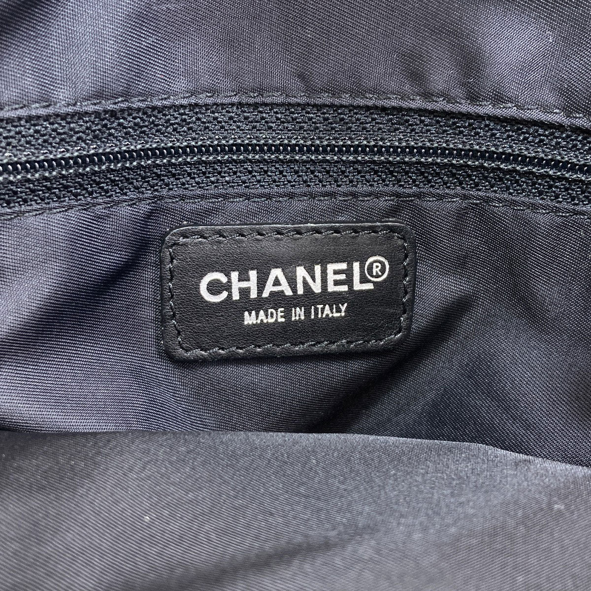 CHANEL シャネル ニュートラベルライン トートバッグ ナイロンジャガード レディース 中古