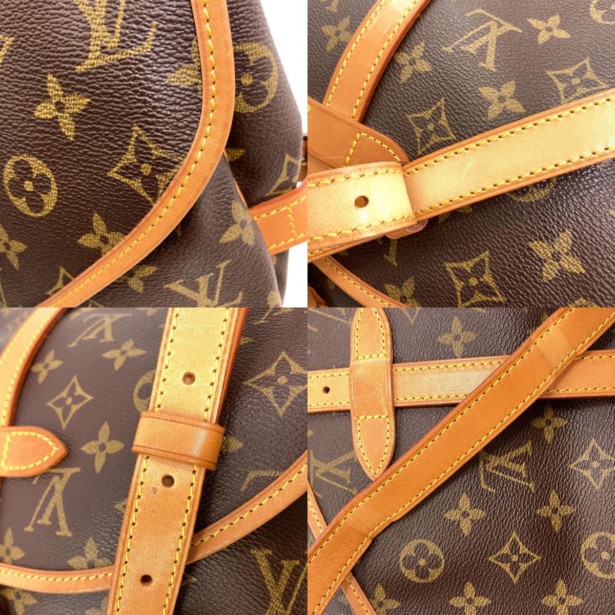 LOUIS VUITTON ルイヴィトン M40710 ソミュールMM ショルダーバッグ モノグラムキャンバス レディース 中古