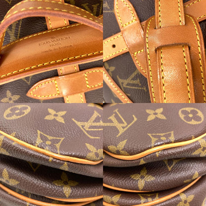 LOUIS VUITTON ルイヴィトン M40710 ソミュールMM ショルダーバッグ モノグラムキャンバス レディース 中古