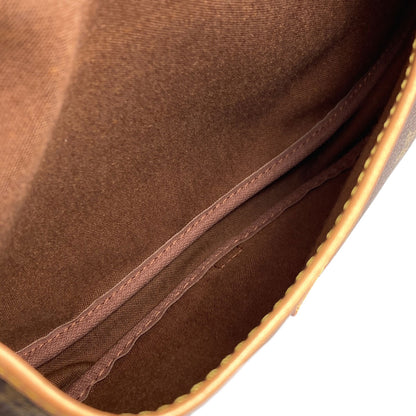 LOUIS VUITTON ルイヴィトン M40710 ソミュールMM ショルダーバッグ モノグラムキャンバス レディース 中古