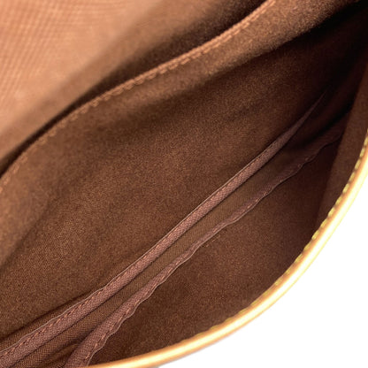 LOUIS VUITTON ルイヴィトン M40710 ソミュールMM ショルダーバッグ モノグラムキャンバス レディース 中古