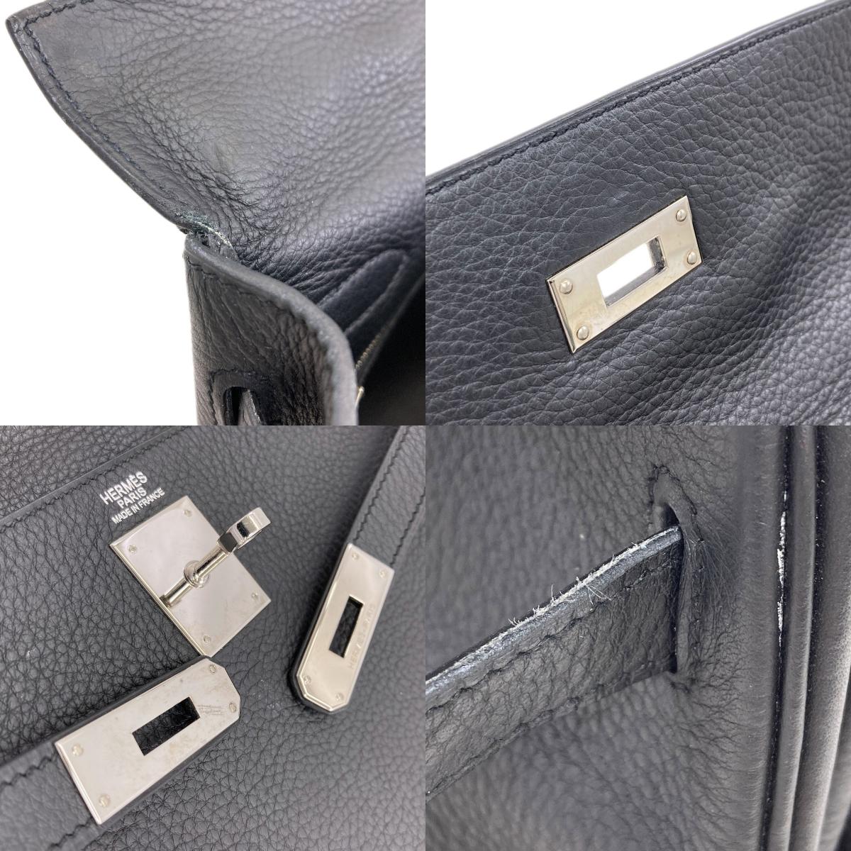 HERMES エルメス ケリー32 内縫い シルバー金具 ハンドバッグ トリヨン レディース 中古