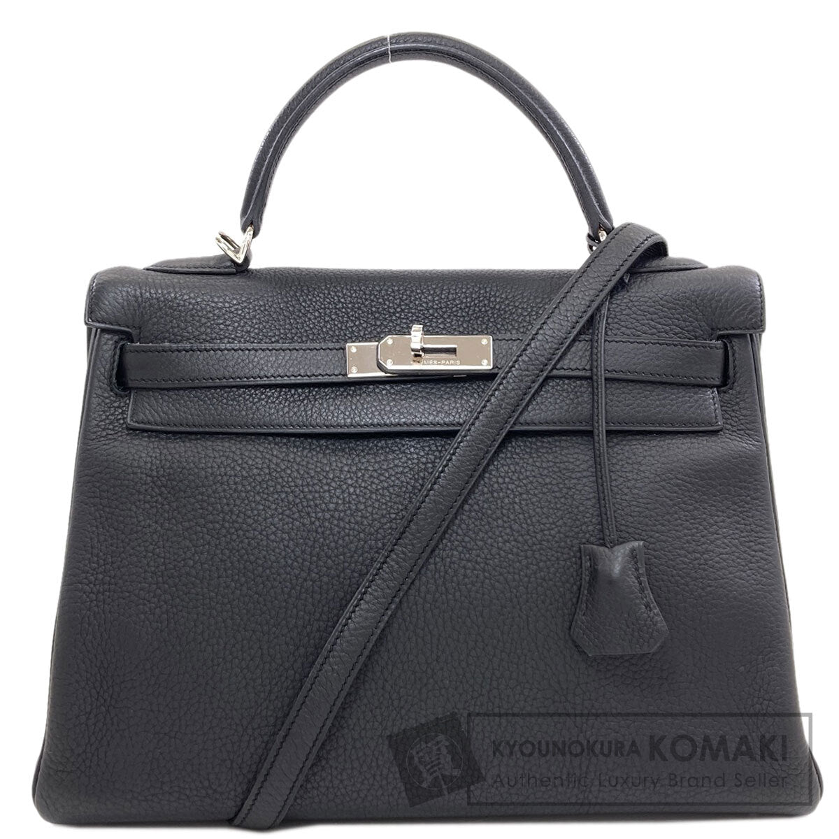 HERMES エルメス ケリー32 内縫い シルバー金具 ハンドバッグ トリヨン レディース 中古