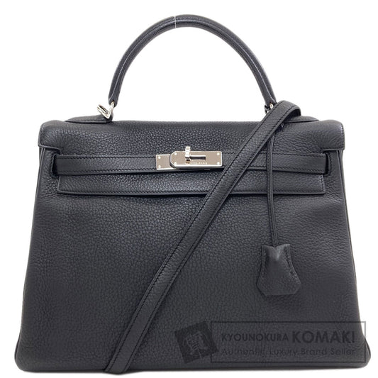HERMES エルメス ケリー32 内縫い シルバー金具 ハンドバッグ トリヨン レディース 中古
