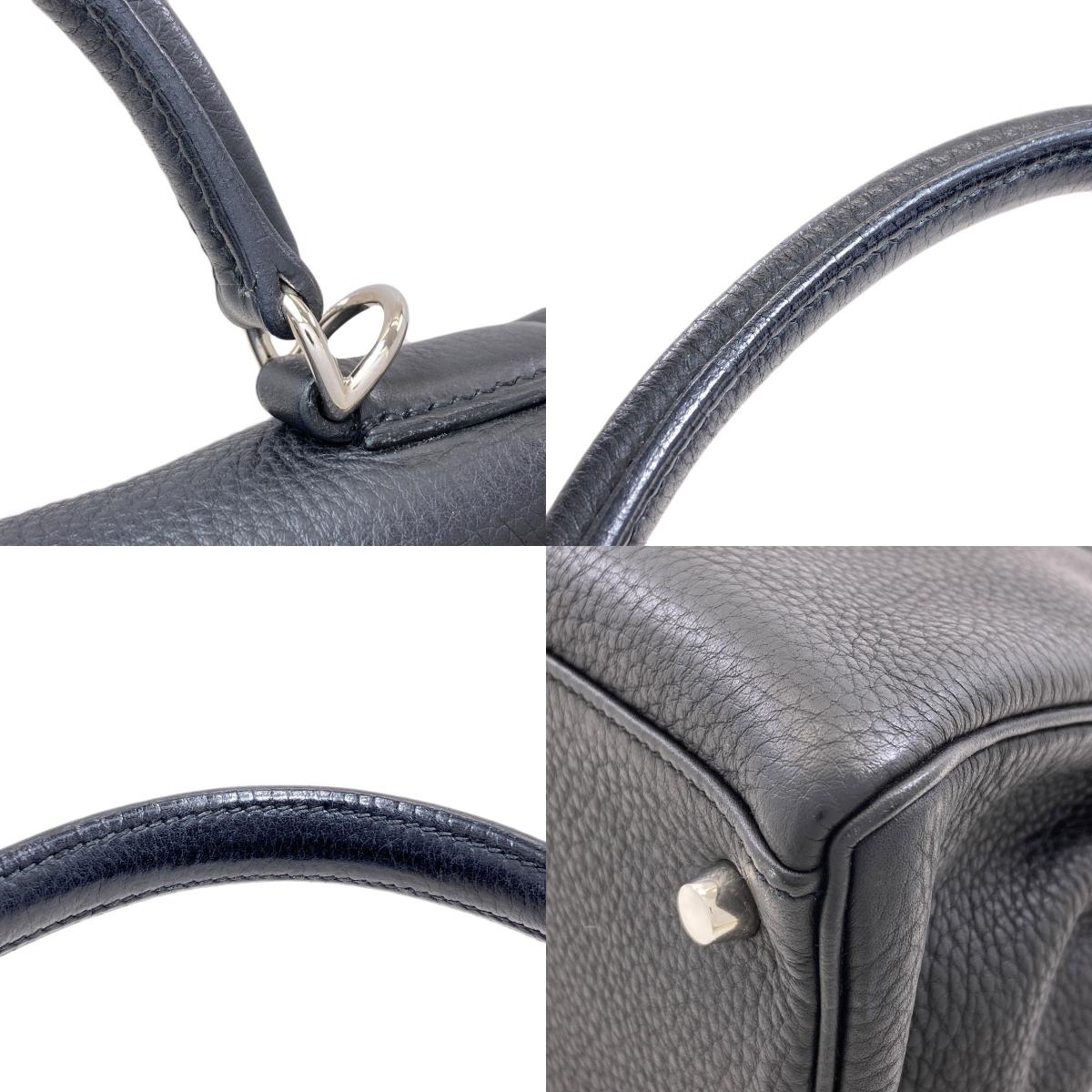 HERMES エルメス ケリー32 内縫い シルバー金具 ハンドバッグ トリヨン レディース 中古