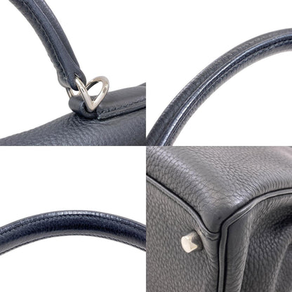 HERMES エルメス ケリー32 内縫い シルバー金具 ハンドバッグ トリヨン レディース 中古