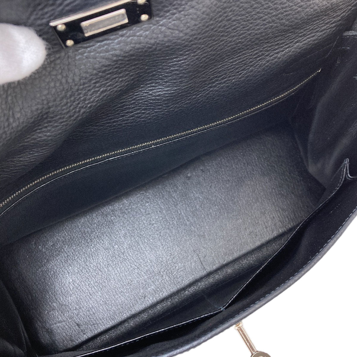 HERMES エルメス ケリー32 内縫い シルバー金具 ハンドバッグ トリヨン レディース 中古