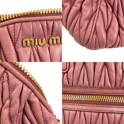 MIUMIU ミュウミュウ マテラッセ 2WAY ハンドバッグ カーフ レディース 中古