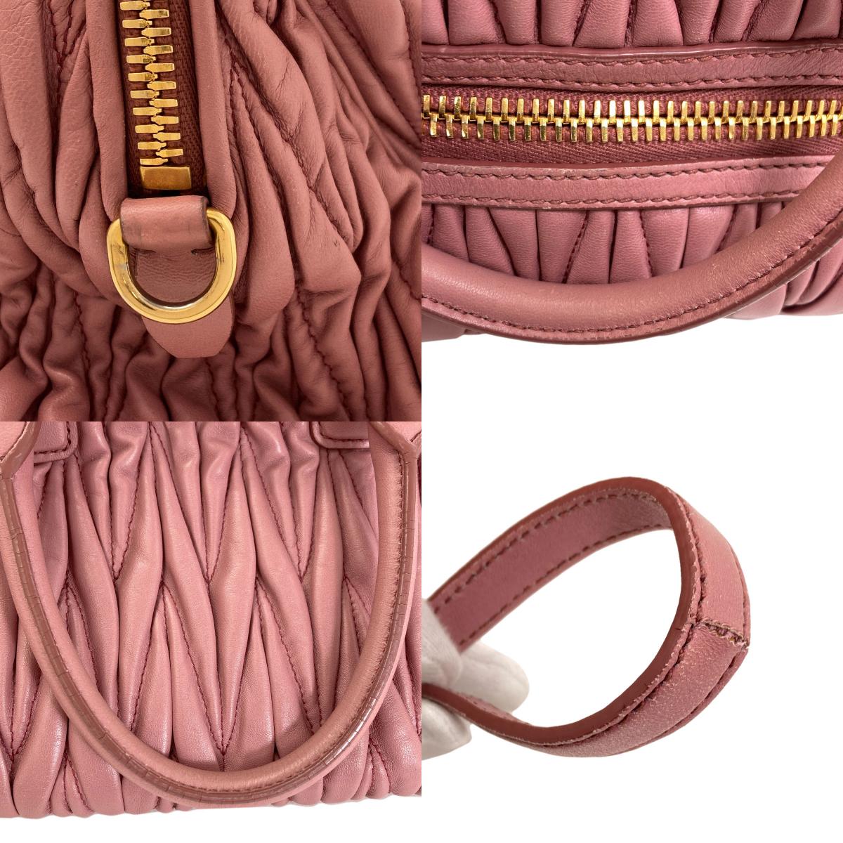 MIUMIU ミュウミュウ マテラッセ 2WAY ハンドバッグ カーフ レディース 中古