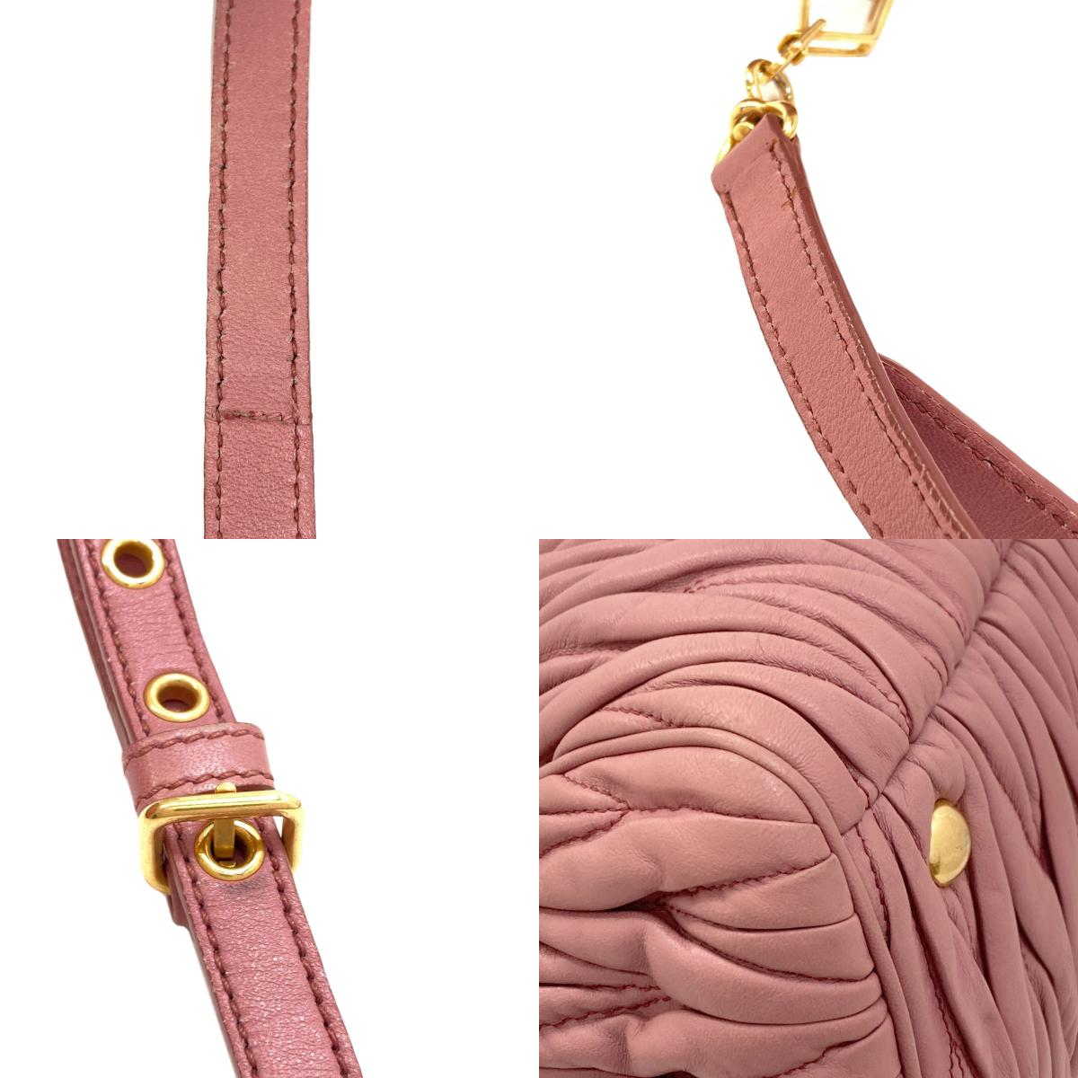 MIUMIU ミュウミュウ マテラッセ 2WAY ハンドバッグ カーフ レディース 中古