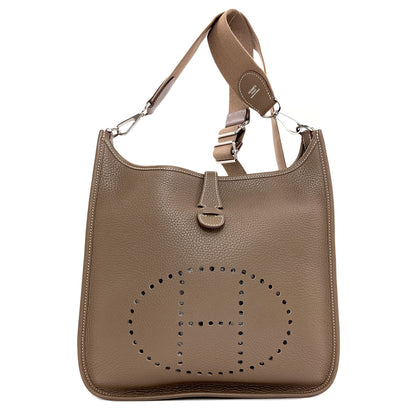 HERMES エルメス エブリン3 PM エトープ シルバー金具 ショルダーバッグ トリヨン レディース 中古