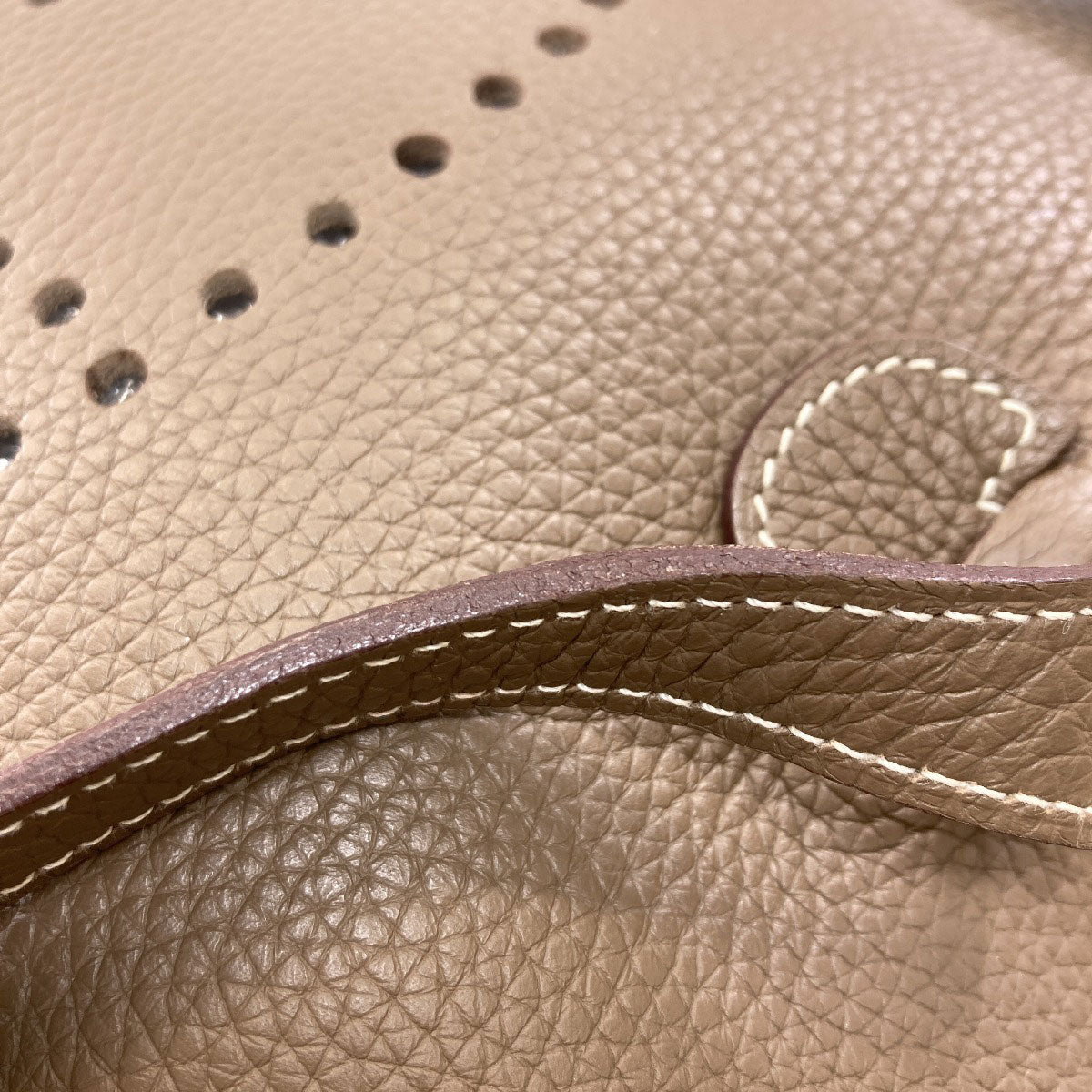 HERMES エルメス エブリン3 PM エトープ シルバー金具 ショルダーバッグ トリヨン レディース 中古