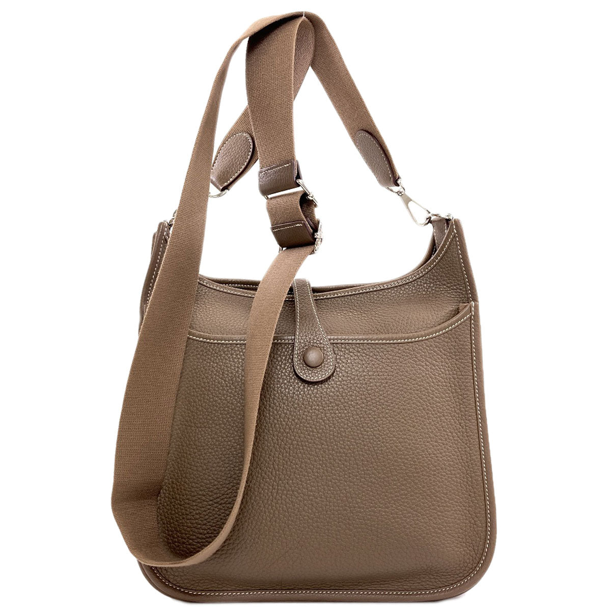 HERMES エルメス エブリン3 PM エトープ シルバー金具 ショルダーバッグ トリヨン レディース 中古