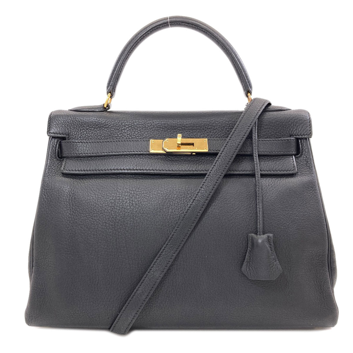 HERMES エルメス ケリー32 内縫い ゴールド金具 ハンドバッグ トリヨン レディース 中古
