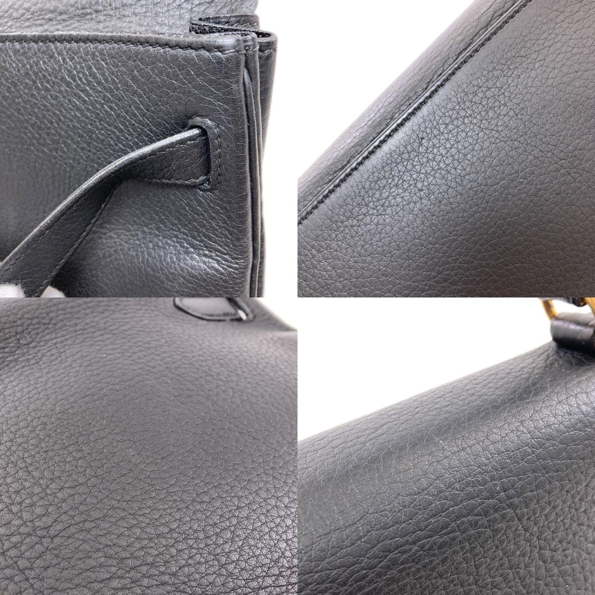 HERMES エルメス ケリー32 内縫い ゴールド金具 ハンドバッグ トリヨン レディース 中古