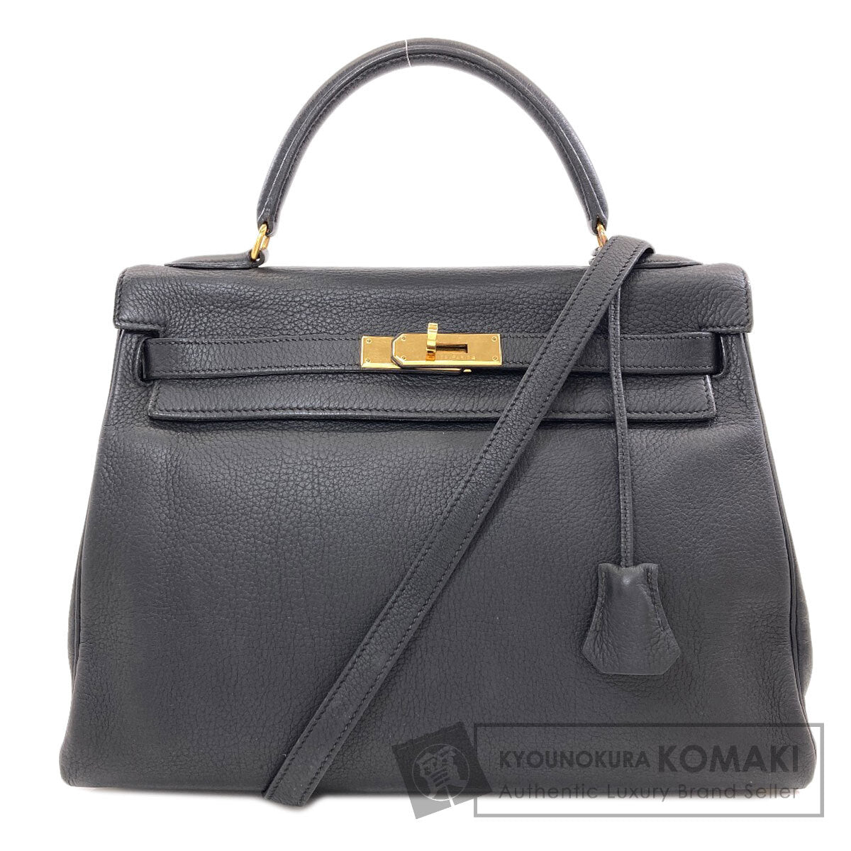 HERMES エルメス ケリー32 内縫い ゴールド金具 ハンドバッグ トリヨン レディース 中古