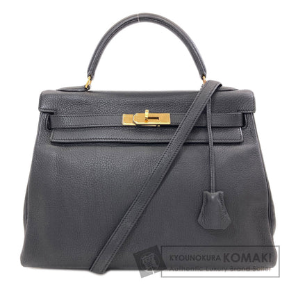 HERMES エルメス ケリー32 内縫い ゴールド金具 ハンドバッグ トリヨン レディース 中古