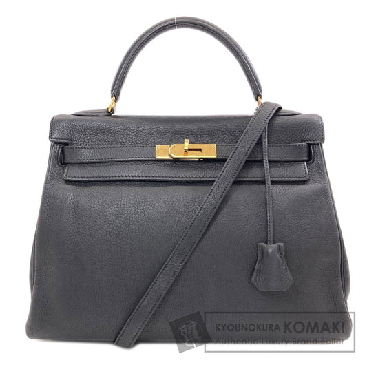 HERMES エルメス ケリー32 内縫い ゴールド金具 ハンドバッグ トリヨン レディース 中古